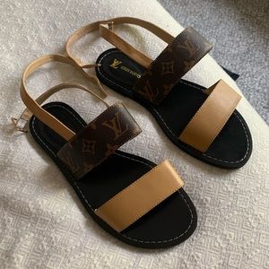 Real leather sandals
